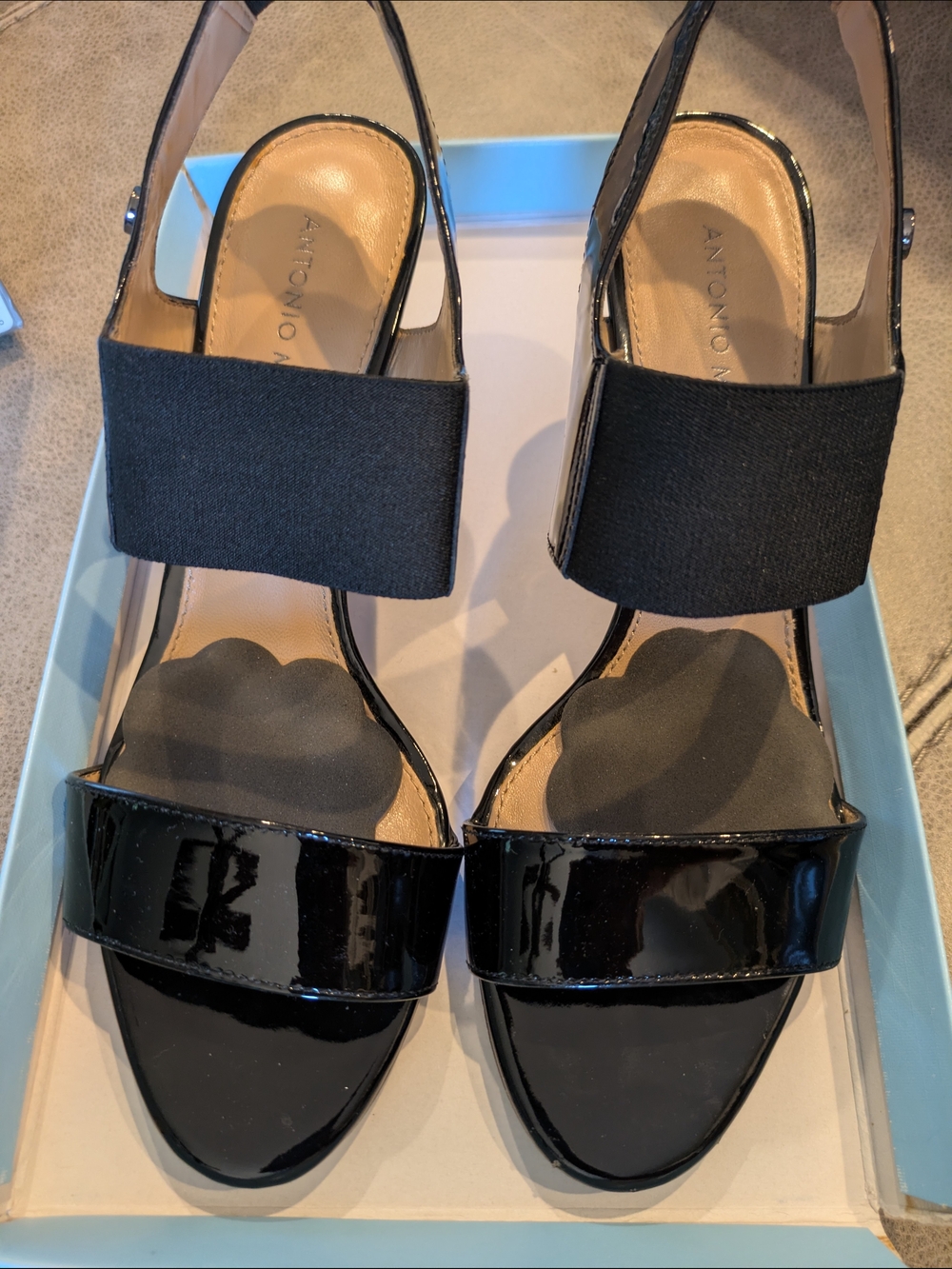 Antonio Melani Ariana Black Patent Leather Women’s Heels